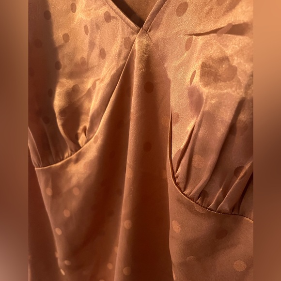 Polka Dot Satin Jacquard Cami Top - Picture 11 of 11